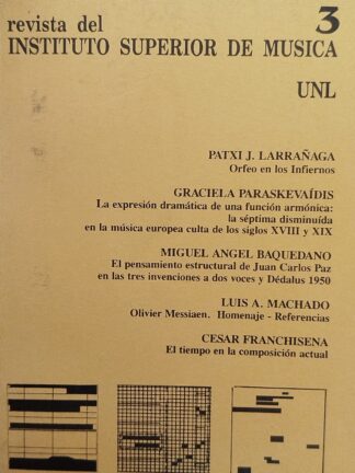 Revista del instituto superiore música 3. UNL